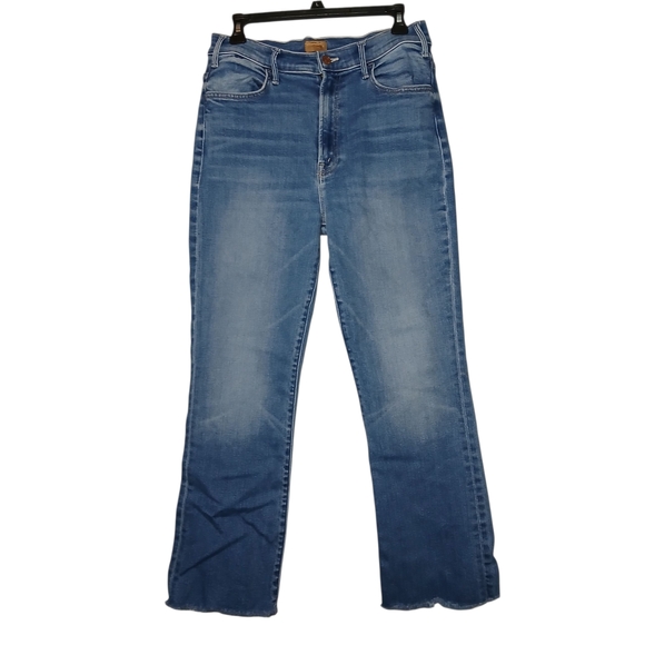 MOTHER Light Blue Straight Leg Jeans - Picture 3 of 12